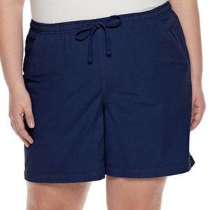 NWT Gloria Vanderbilt Midnight Affair Pull-On Chino Shorts Size 24W